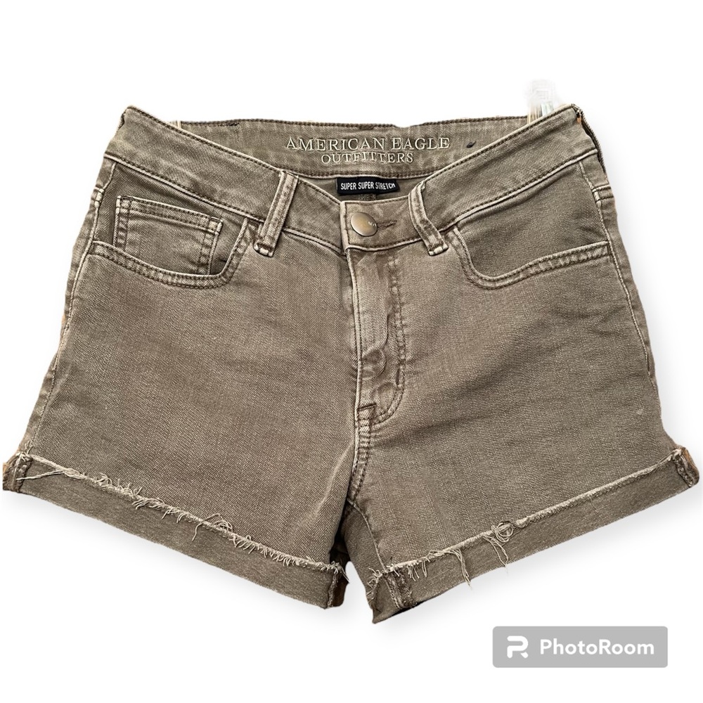 American Eagle Jean Shorts in Green